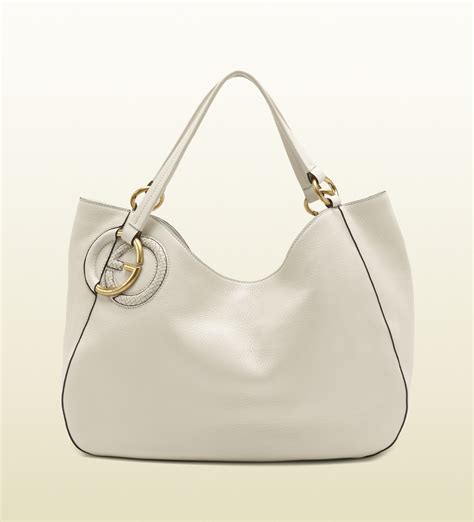 gucci bag white leather|gucci white leather handbag.